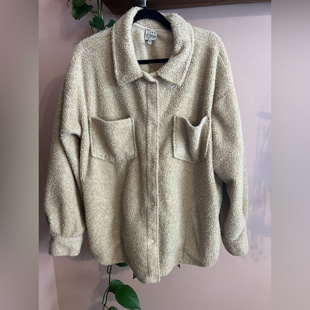 Como Vintage Tan Teddy Jacket